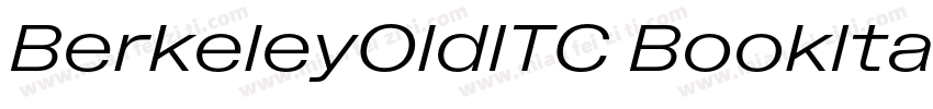 BerkeleyOldITC BookItalic字体转换